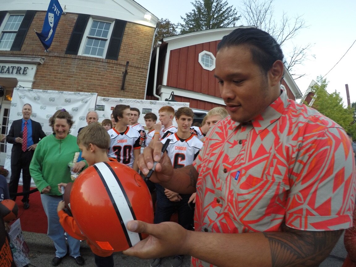 NFL Player Danny Shelton at our screening.